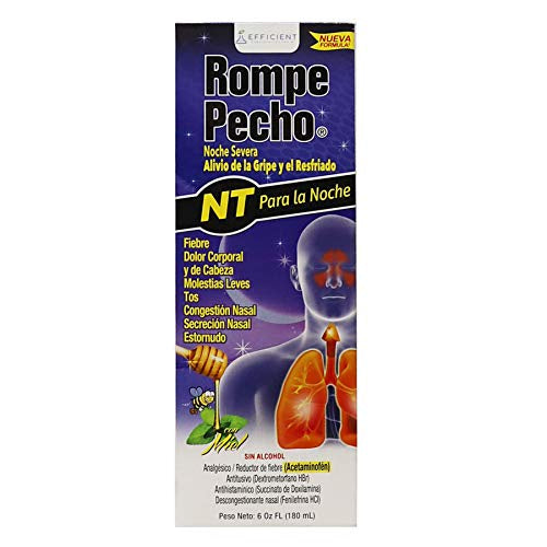 ROMPE PECHO NIGHTTIME (NT) COLD & FLU RELIEF 6 OZ