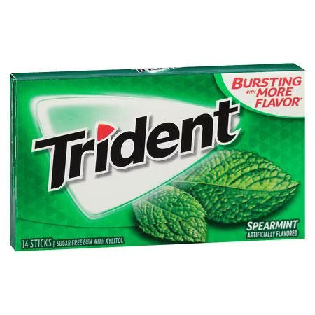 TRIDENT SF SPEARMINT 14 STICKS