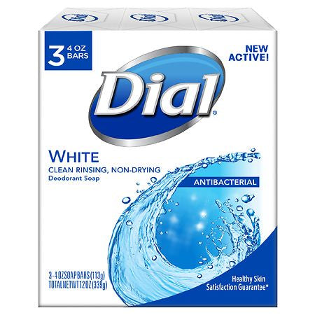 Dial White Antibacterial Soap 3 - 4 oz