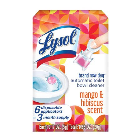 Lysol Automatic Toilet Bowl Cleaner Mango & Hibiscus 6 ct