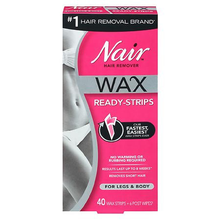 Nair Wax Ready-Stripe For LEGS & BODY 40CT