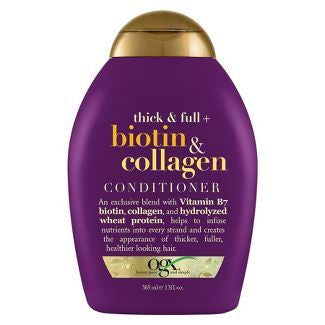 OGX CONDITIONER BIOTIN & COLLAGEN 13 OZ