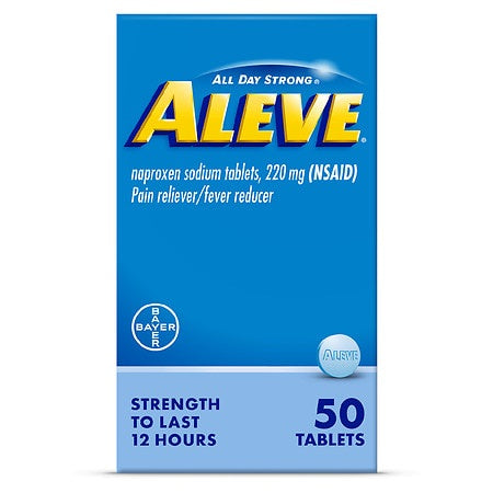 ALEVE NAPROXEN 220 MG 50 TABLETS