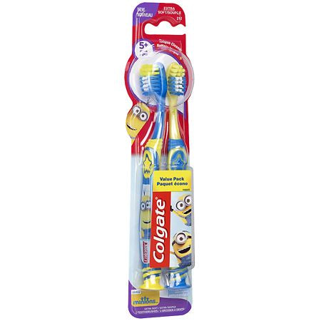Colgate Minions ToothBrush For Kids Ages 5+ 2 ct