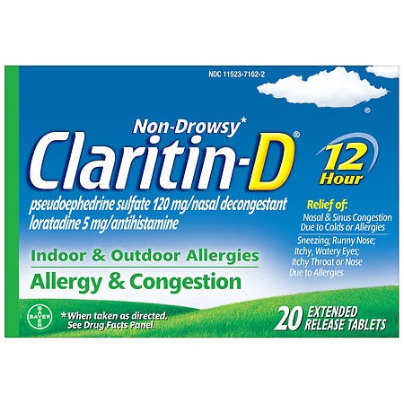 Claritin-D Allergy Relief  12 Hour 20 tablets