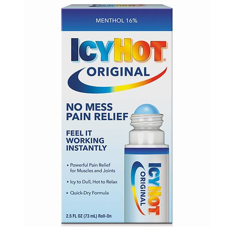 ICY HOT  NO MESS PAIN RELIEF 2.5 OZ