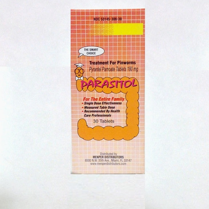 PARASITOL TREATMENT FOT PINWORMS 30 CT