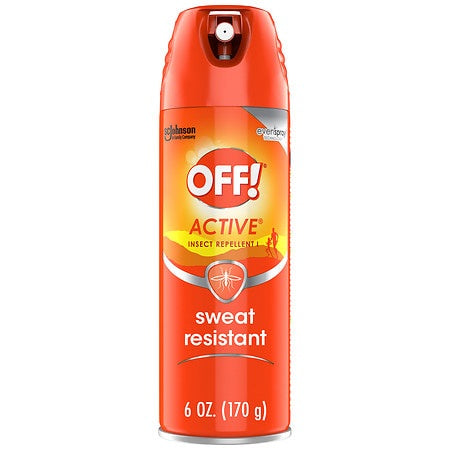 Off Active Sweat Resistant Insect Repellent Spray 6 OZ