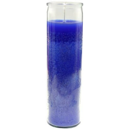 7 DAY CANDLE 9IN BLUE #07103