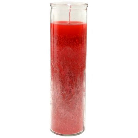 7 DAY CANDLE 9IN RED #07104
