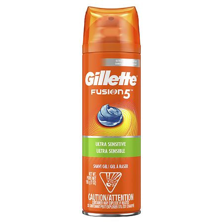 GILLETTE FUSION ULT SENS HYDR SHAVE GEL 7 OZ
