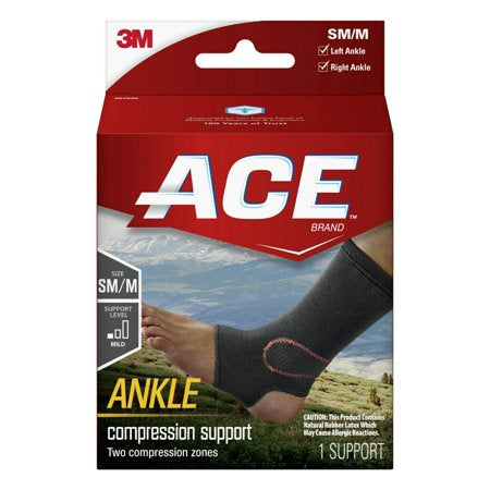 ACE ANKLE COMPRESSION SUPPORT 1 CT