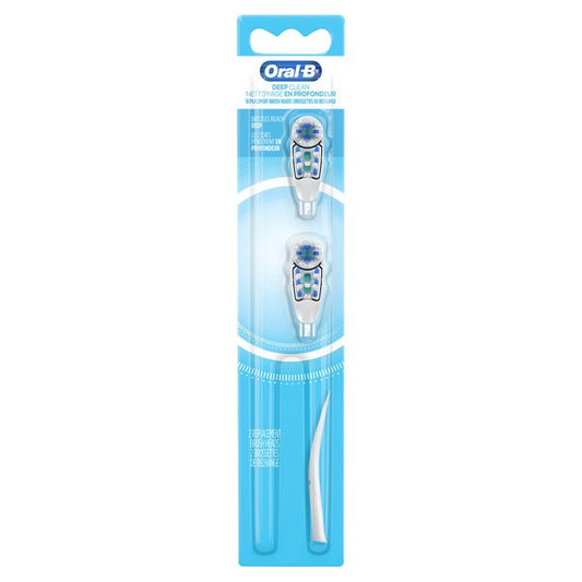 ORAL B DEEP CLEAN REPLACEMENT BRUSH HEADS 2 CT