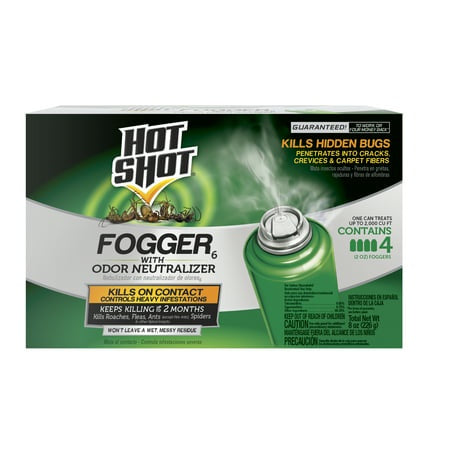 Hot Shot Fogger 6 with Odor Neutralizer 2 oz. 4ct