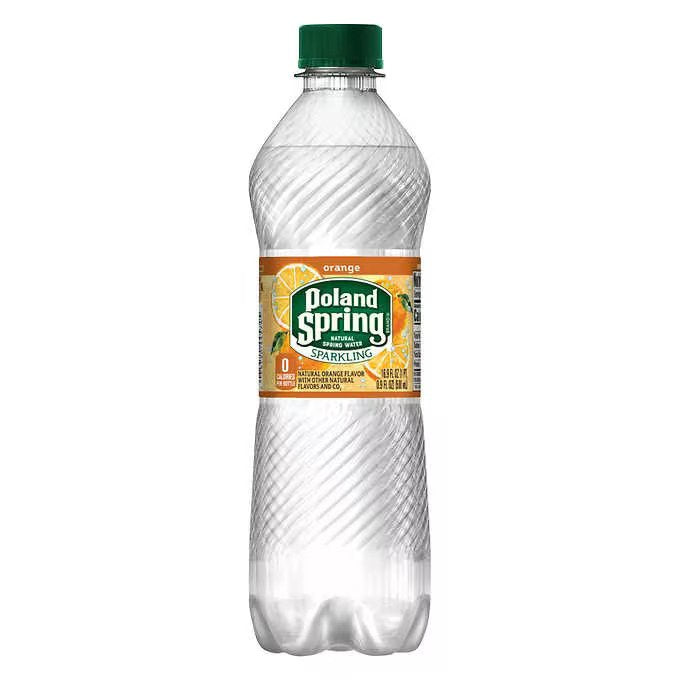 Poland Spring Sparkling Water, Zesty Lime, 33.8 oz. Bottle