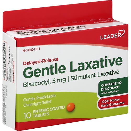 GENTLE LAXATIVE 5 MG TABLETS - 10 CT