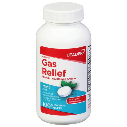 LEADER GAS RELIEF 100 CHEWABLE TABLETS