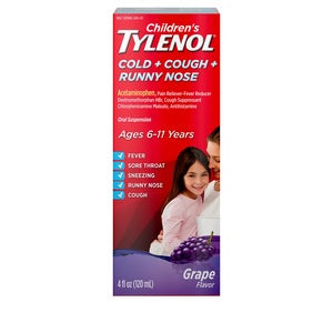 TYLENOL CHILDRENS COLD + COUGH+ RUNNY NOSE  AGES 6-11 YEARS