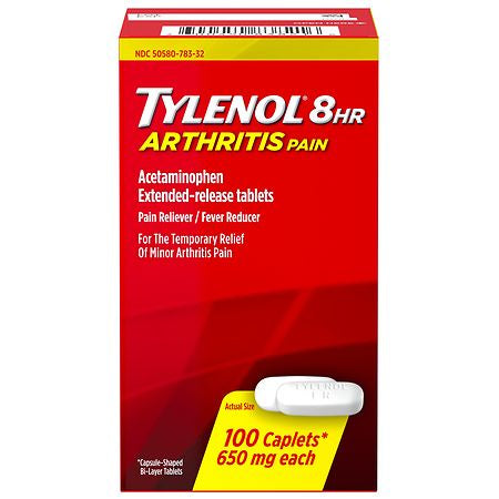 Tylenol 8 HR Arthritis 650MG 100 Caplets