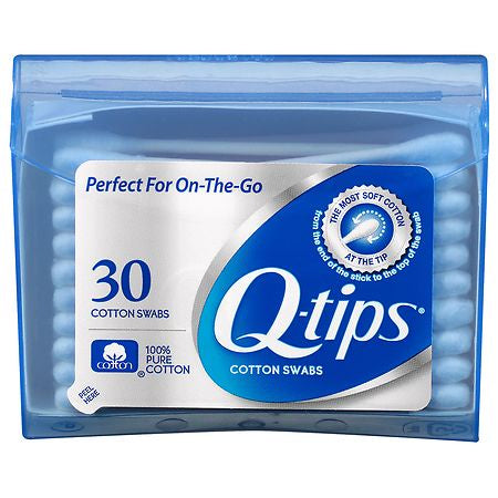 Q-TIPS COTTON SWABS ON THE GO  PACK 30CT