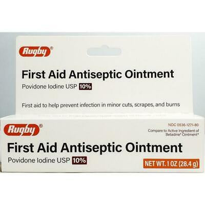 RUBGY FIRST AID ANTISEPTIC OINTMENT POVIDONE IODINE 10%  1 OZ