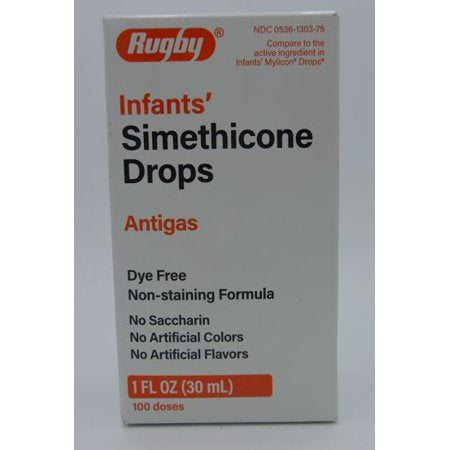 RUGBY INFANT'S SIMETHICONE DROPS 1 OZ