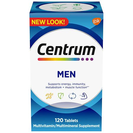 CENTRUM MEN MULTIVITAMINS 120 TABLETS