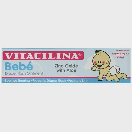 VITACILINA BEBE DIAPER RASH OINTMENT ZINC OXIDE WITH ALOE 1.76 OZ