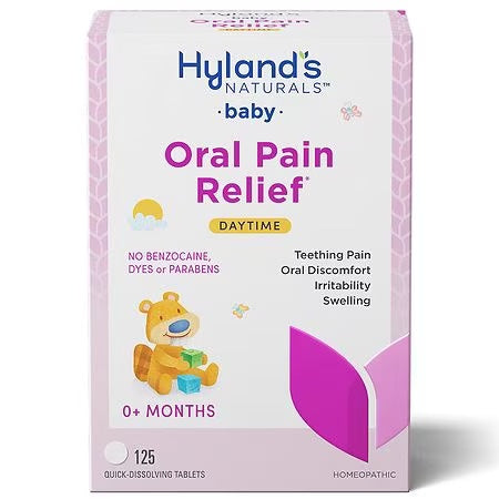 HYLANDS ORAL PAIN RELIEF DAYTIME 125 DISSOLVING TABLETS