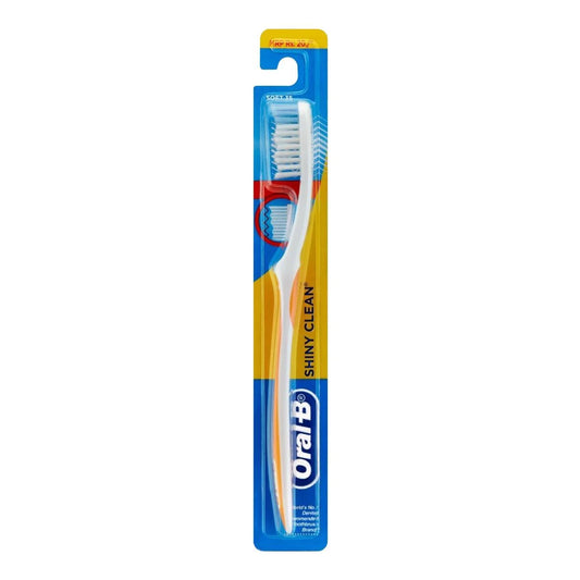 ORAL-B TOOTHBRUSH 1PK SHINY CLEAN MEDIUM