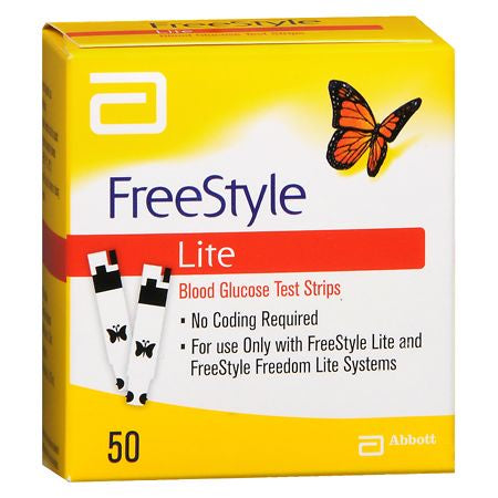 FREESTYE LITE BLOOD GLUCOSE TEST STRIPES 50
