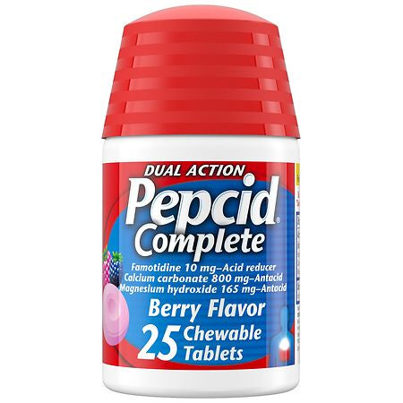 Pepcid - Complete Berry Acid Reducer + Antacid Tablets 25 ct