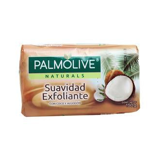 PAMOLIVE SUAVIDAD EXFOLIANTE COCO Y ALGODON BAR SOAP 150 GM