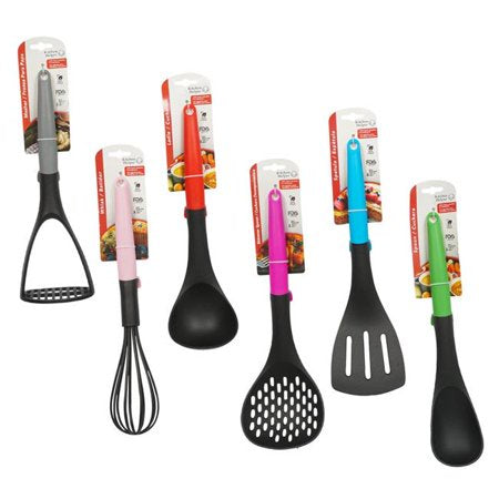COOKING BASIC SPOON,SPATULA,SKIMMER,WHISK ASSTD 1CT #44261