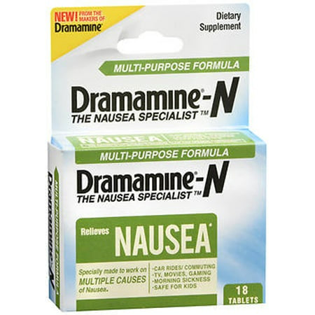 DRAMAMINE-N FOR  NAUSEA & VOMITING 18 TABLETS