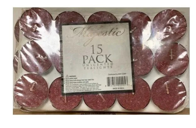 MAJESTIC TEALIGHTS 15 PK