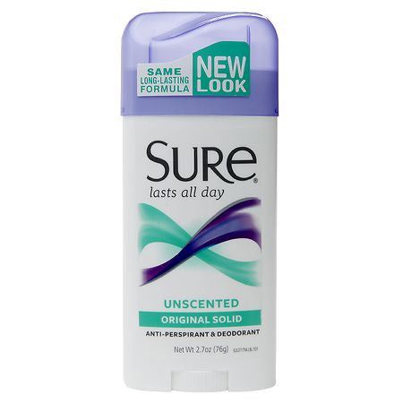 SURE WIDE SOLID UNSCENTED 2.7 OZ