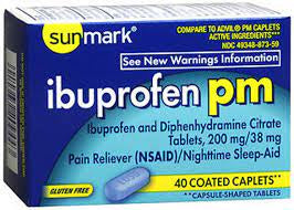 IBUPROFEN 200 MG, 40 CAPLETS *SM