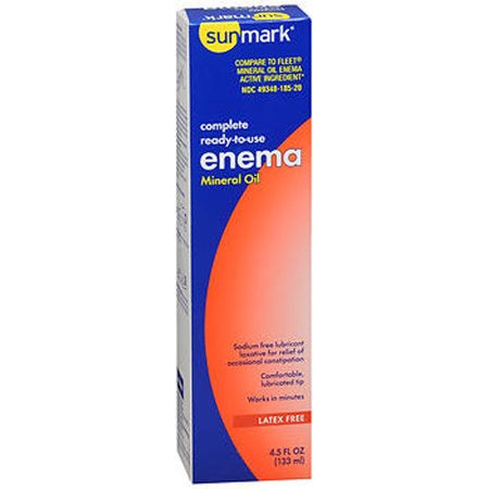 SUNMARK ENEMA MINERAL OIL-4.5 OZ