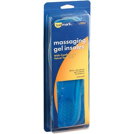 SUNMARK MASSAGING DUAL GEL INSOLES  WOMENS-1CT