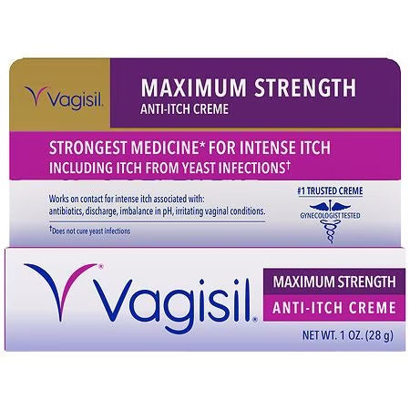 VAGISIL MAX STRANTH ANTITCH CREAM 1 OZ.