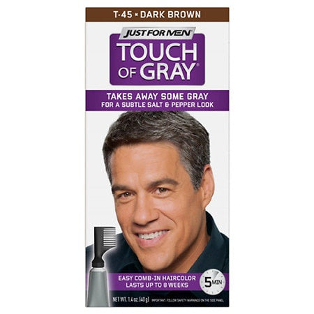 JFM TOUCH OF GRAY T-45 DARK BROWN 1.4 OZ