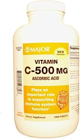 VITAMIN C 500 MG TABLET - 1000CT