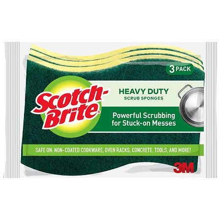 SCOTCH BRITE HVY DUTY S/Spong 3ct