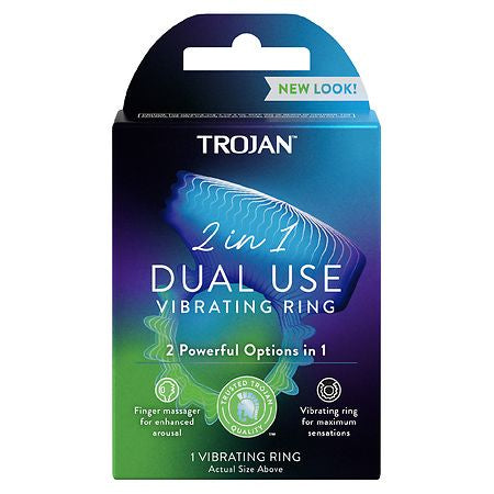 TROJAN VIBRATIONS 2-IN-1 RING 1 CT