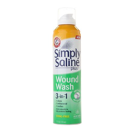 SIMPLY SALINE FIRST AID ANTISEPTIC WOUND CARE 7.4