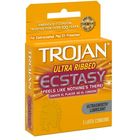 TROJAN ECSTASY ULTRA RIBB