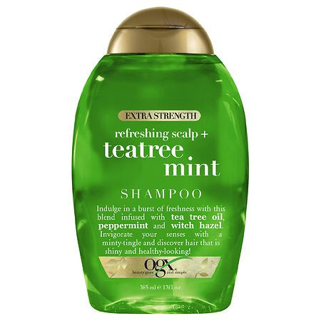 OGX Extra Strength Refreshing Scalp & Tea Tree Min Shampoo  Oz