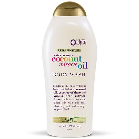 OGX Extra Creamy  & Coconut Miracle Oil Ultra Moisture Body Wash 19.5 Oz