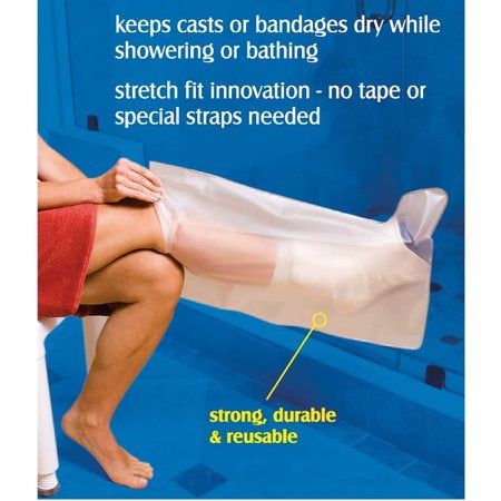 Carex EZ Stretch Cast Protector for Leg, 1 ct